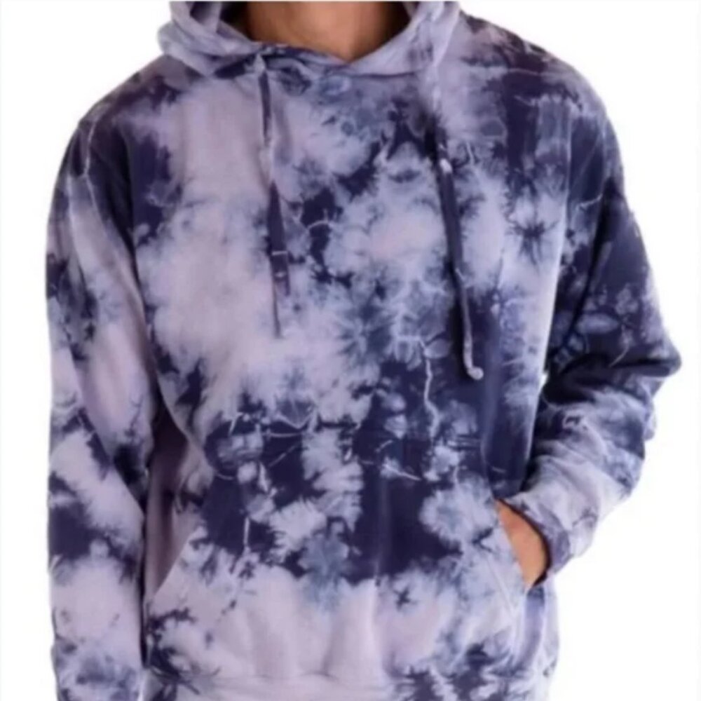 NWOT ORIGINAL PAPERBACKS Bayside Tie-dye Hoodie In Lilac/Midnight sz M